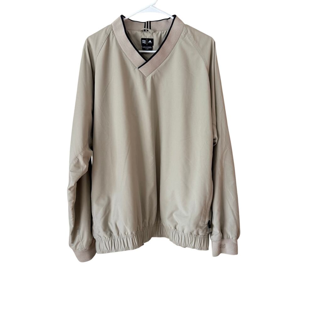 ADIDAS MEN'S CLIMAPROOF TAN PULLOVER
